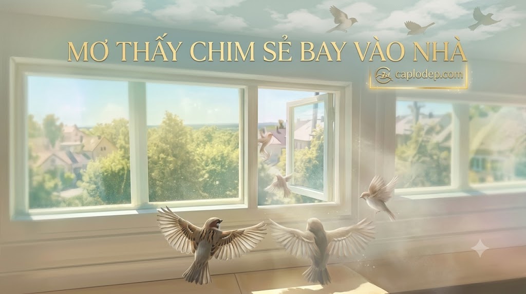 mơ thấy chim sẻ bay vào nhà