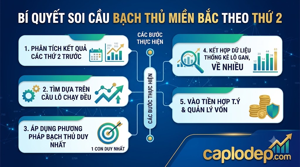 tiết lộ cách soi cầu bạch thủ theo thứ 2